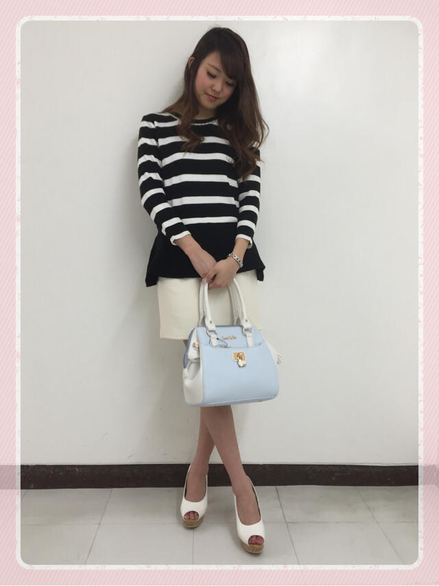 大人気 ♡ ペプラムボーダー ♡ 