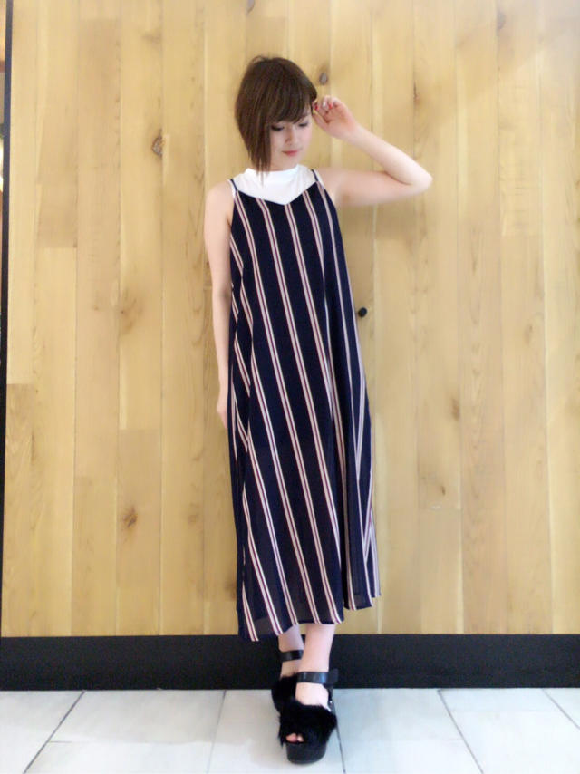 ストライプワンピース♡秋の新作＼(^o^)／大森