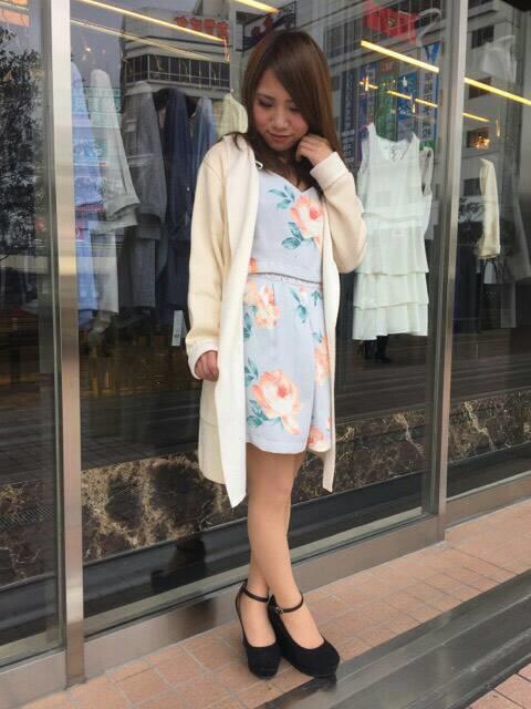 SWEET掲載♡花柄コンビネゾンコーデ