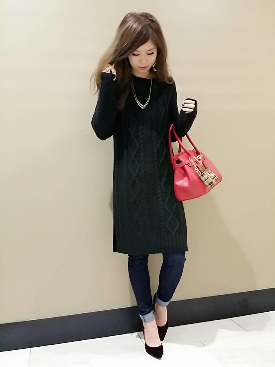 ブラックコーデ♡はっち