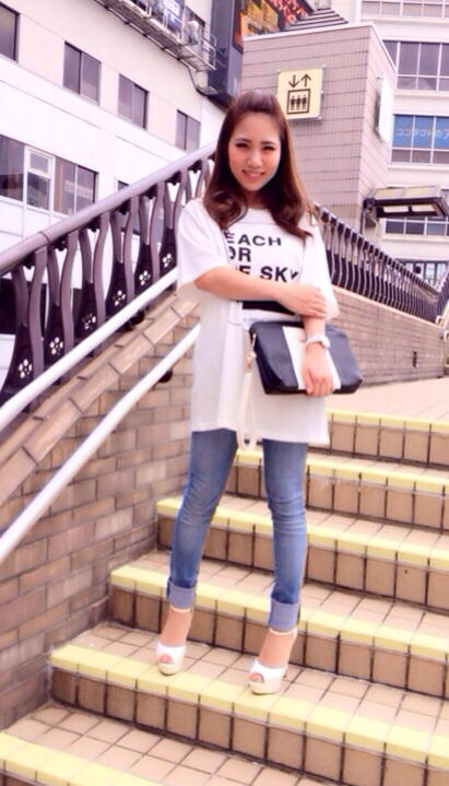 ゆるTシャツをオシャレに☆西山