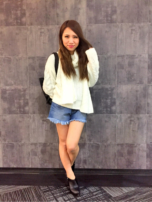 ストール付き♡ケーブルニット＼(^o^)／大森