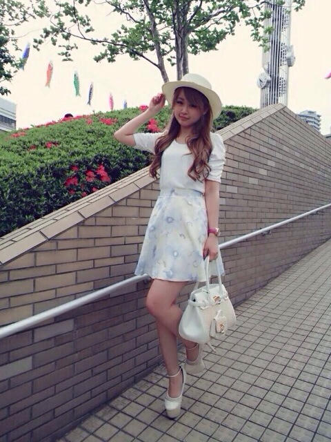 ぼかし花柄スカートCODE☆西山