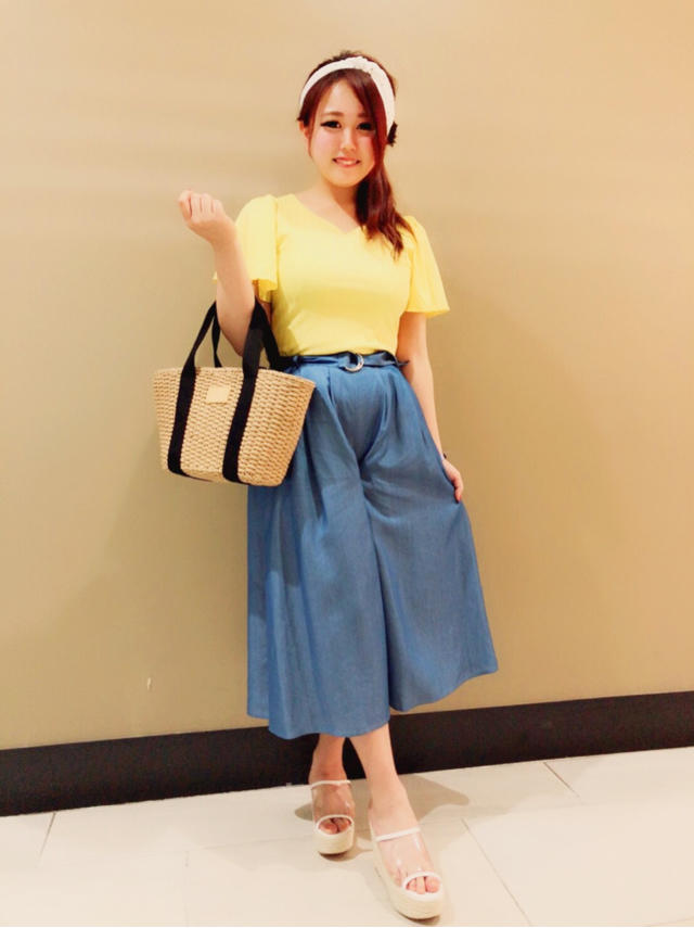 お得なスカーフ付♡リブTシャツ(°▽°)♫