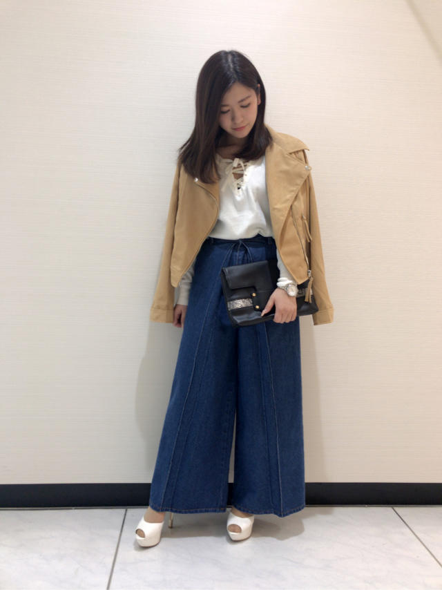 ラップ風デニムパンツ♡はっち