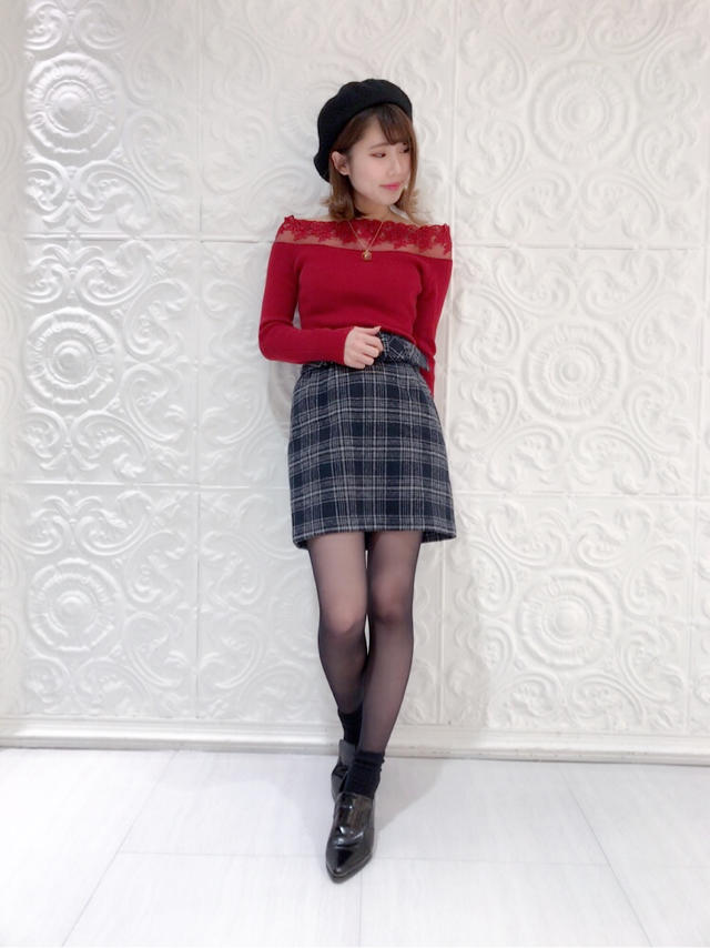 レース切替♡リブニット♡♡♡