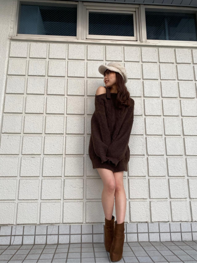 ワンショルチュニックワンピ♡♡