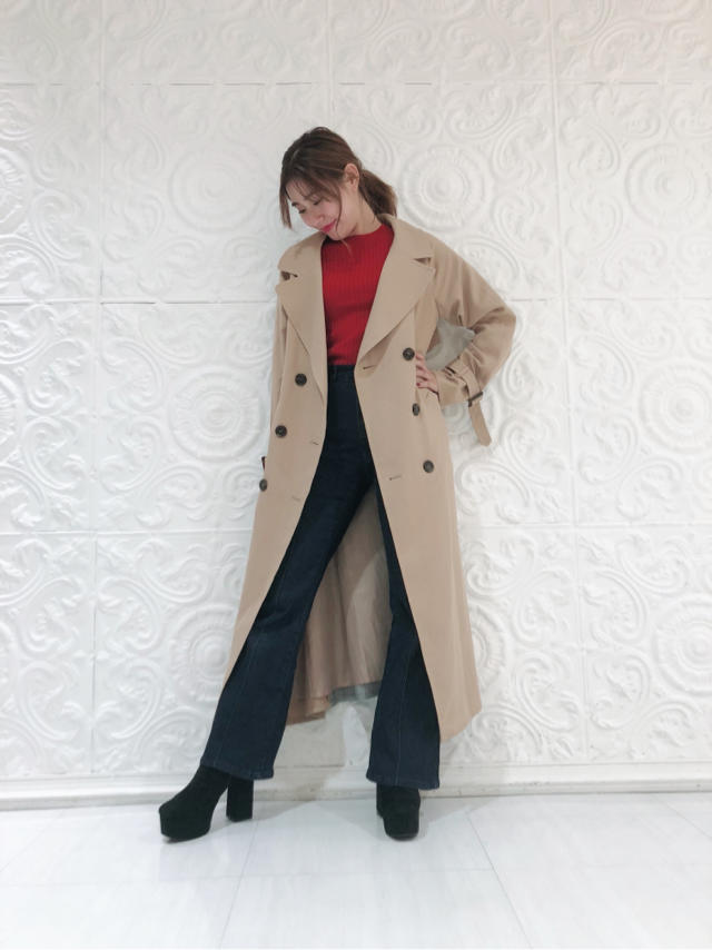 ブロッキングトレンチコート♡