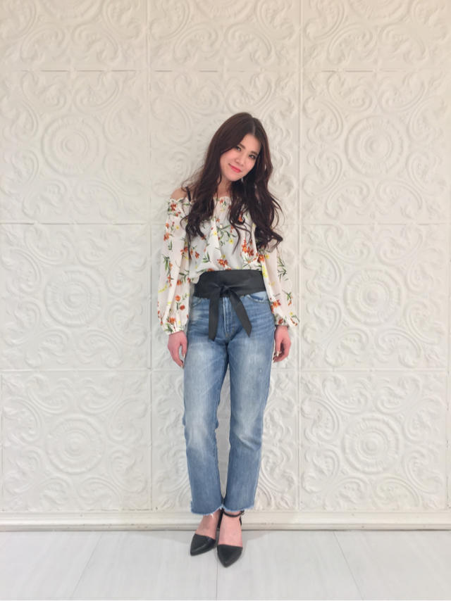 オリジナル花柄ブラウス♡