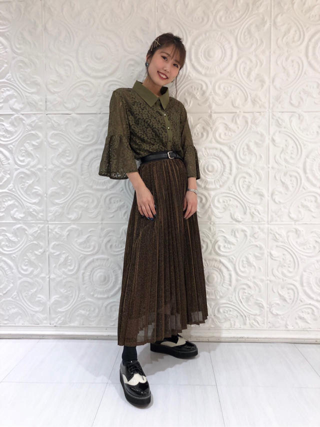 フレアスリーブレースシャツ♡♡