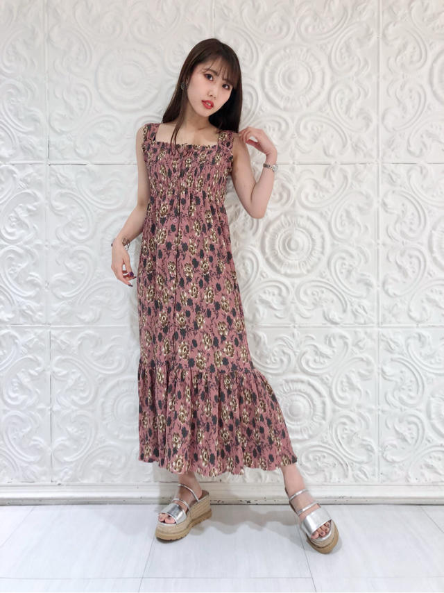 ルミネ先行入荷！シャーリングキャミワンピ♡♡