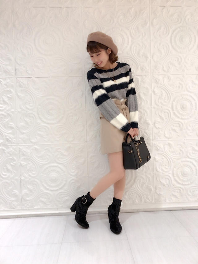ボーダー柄♡フェザーニット♡♡