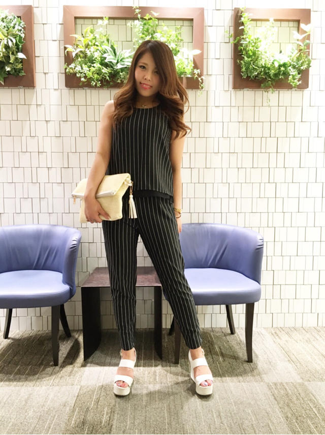 ストライプセットアップ #fumina