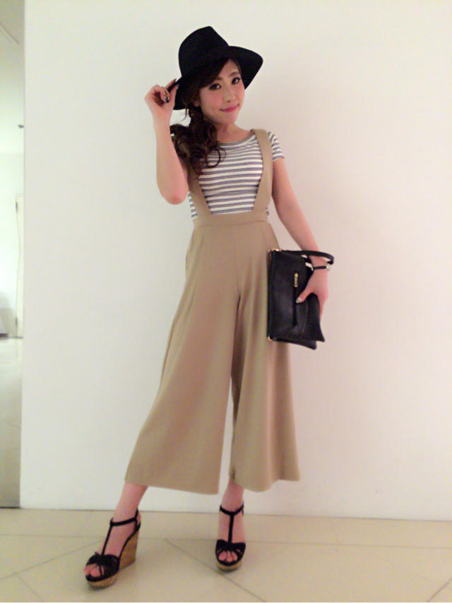 インナー付きサスペンダーワイドパンツ♡#MAKIチーフ