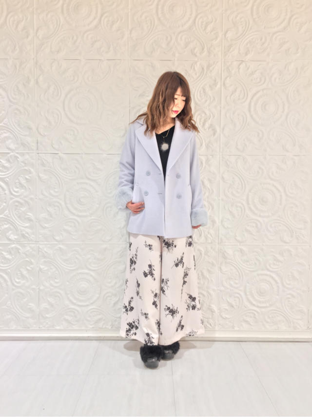 レッキスファー付きPコート♡#SAKI