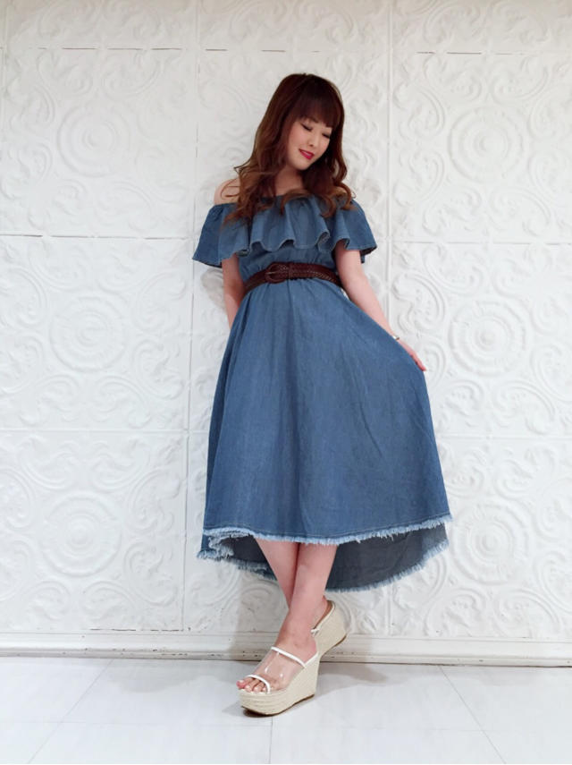ViViコラボアイテム発売♡デニムマキシワンピース♡