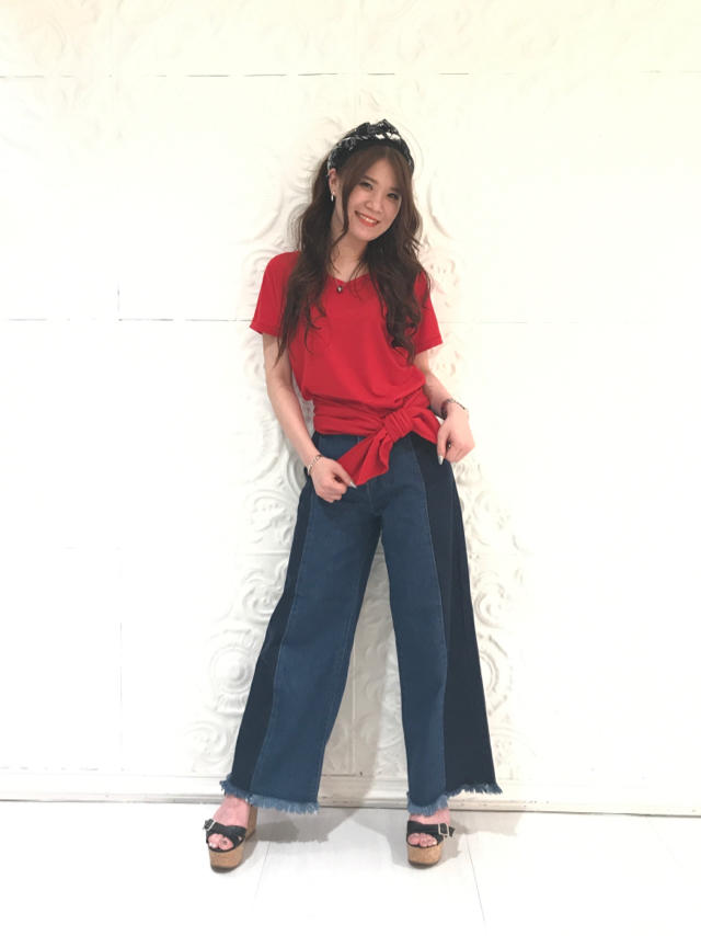 パッチワークデニムコーデ♡ #MICHIKA
