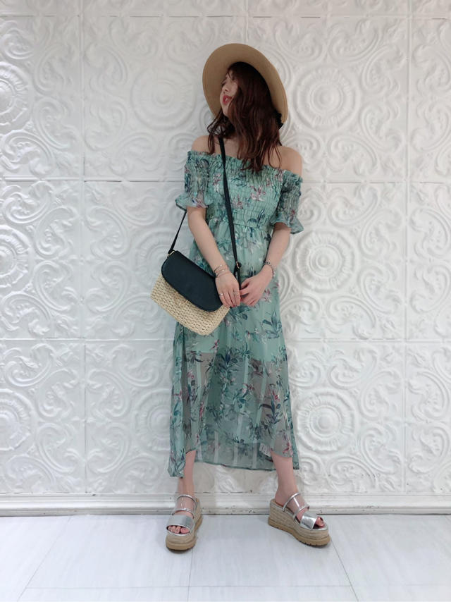 花柄♡フィッシュテールワンピ