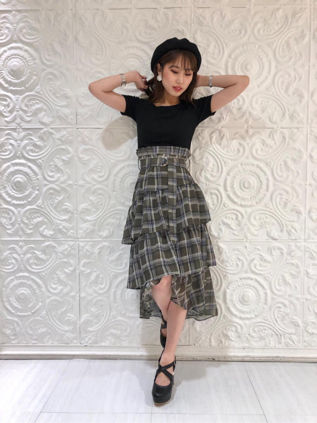ティアードチェックドッキングワンピース♡♡