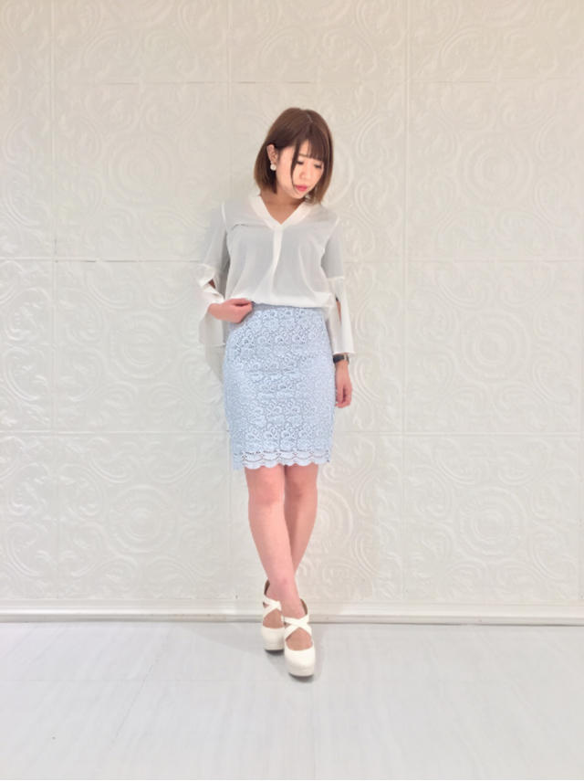 春も登場♡レーススカラップスカート