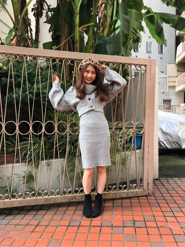ボレロ付きニットワンピース♡♡