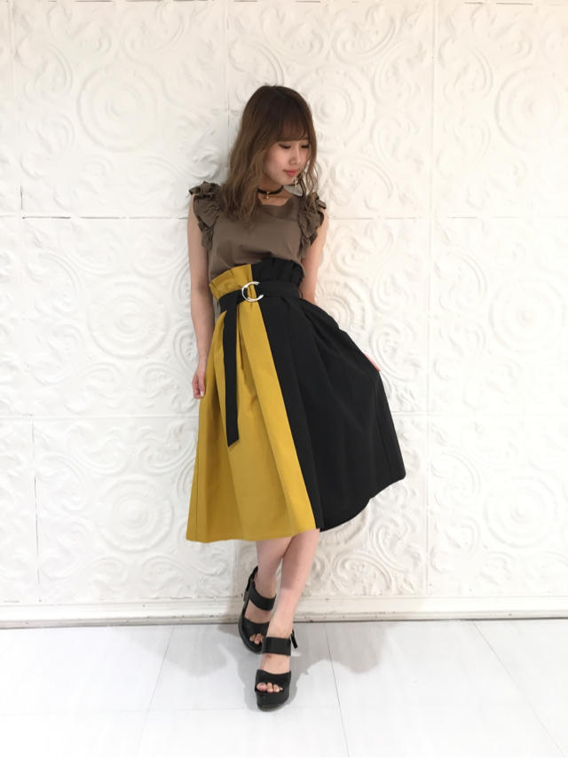 大人気♡バイカラースカート♡♡