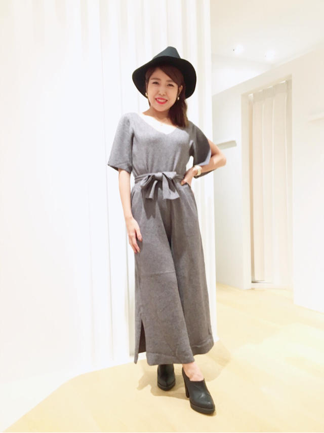 ハーフミラノスリットオールインワン#Ayano