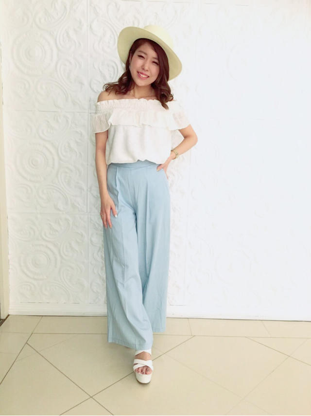 デニム風ワイドパンツ♡ayano