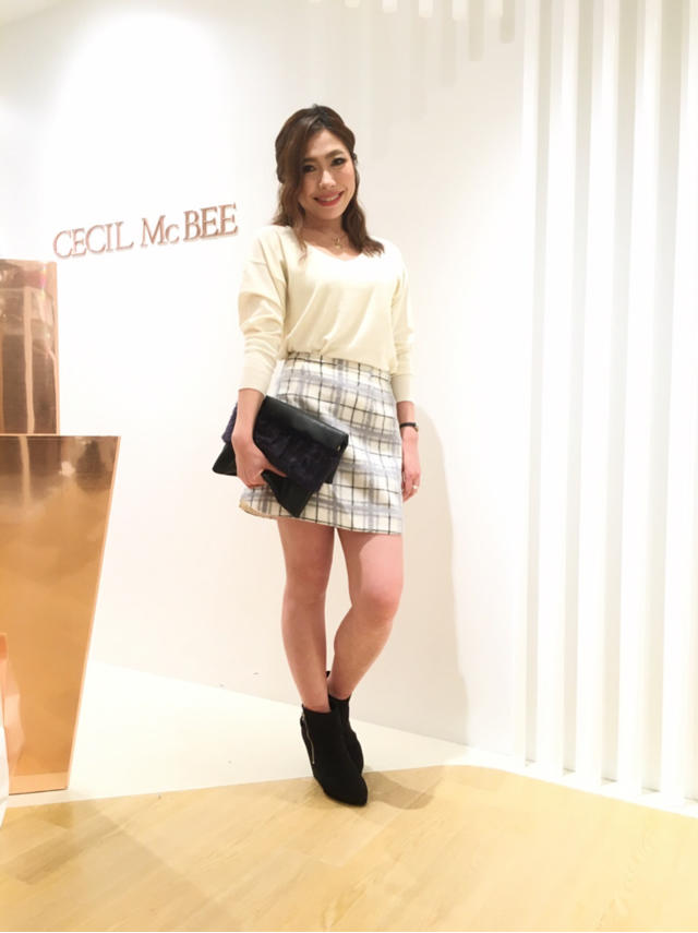 起毛チェック台形スカート♡ノベルティフェア