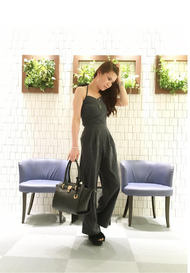 バッグリボンホルターワイドコンビネゾン♡MICHIKA店長