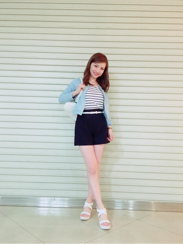 ビジュー付きブルゾン♡New hair color
