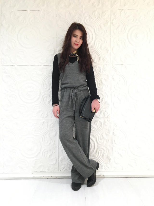 インナー付きニットオールインワン♡#MICHICA店長