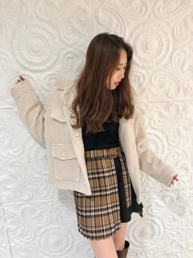 【staffcoordinate】トレンドアイテムにボア素材登場！！CPOジャケット☞たぁーちゃん( •ө• )