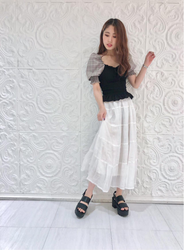【ルミネ先行販売❤️】人気のパワショルデザイン⋆͛*͛ ͙͛チェックシャーリングトップス☞たぁーちゃん( •ө• )