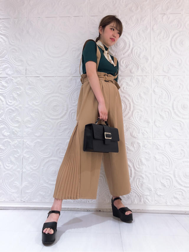 【2019AutumnCollection】こなれ感が大人っぽい✩*.ﾟサス付きワイドパンツ☞たぁーちゃん( •ө• )
