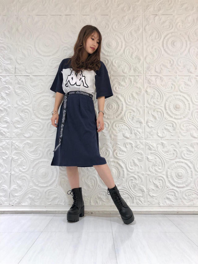 【Kappa別注】ベルトにまでロゴ付き！！ゆるっと可愛いカットワンピース☞たぁーちゃん( •ө• )