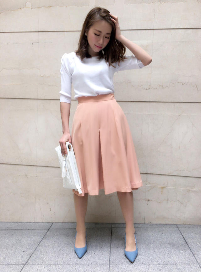 ★春カラー大人可愛いガウチョコーデ★かんな