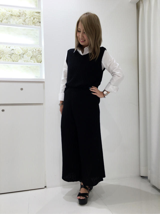 ニットベストのセットアップ＊あゆみ