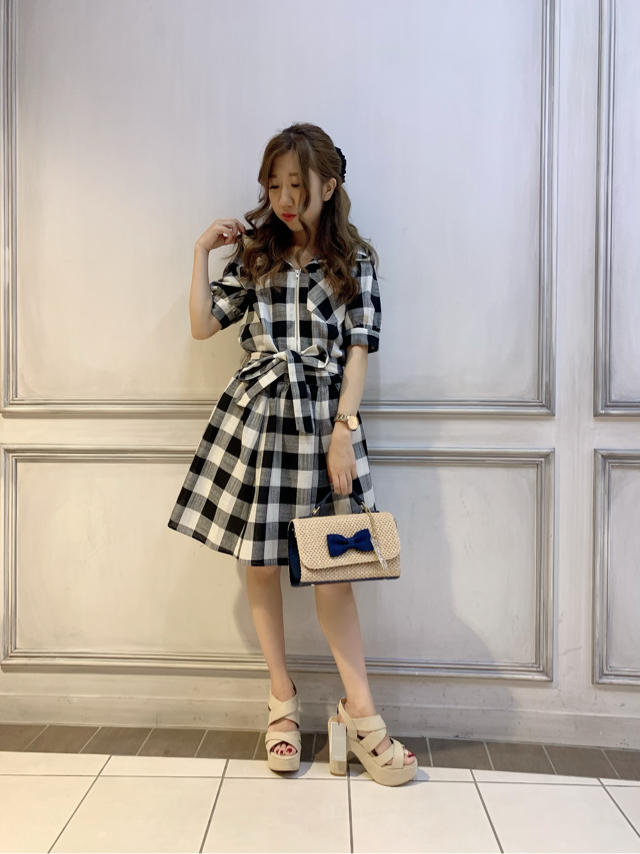 チェックワンピース♡