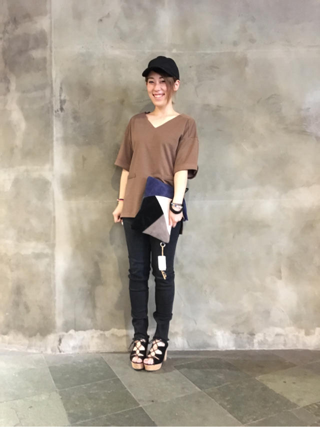 Vネックオーバーカットソー♡おぎ♡