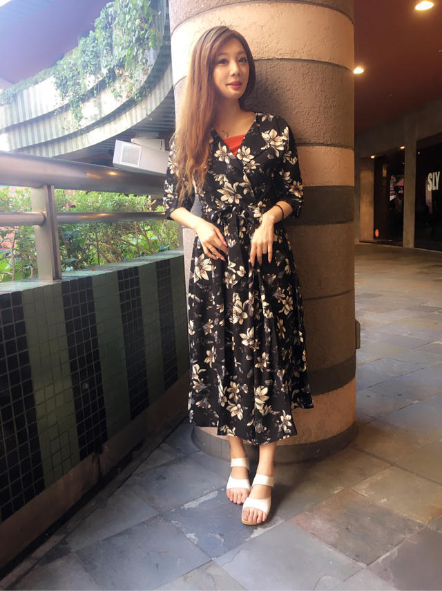 お花柄ロングワンピース、、、♡