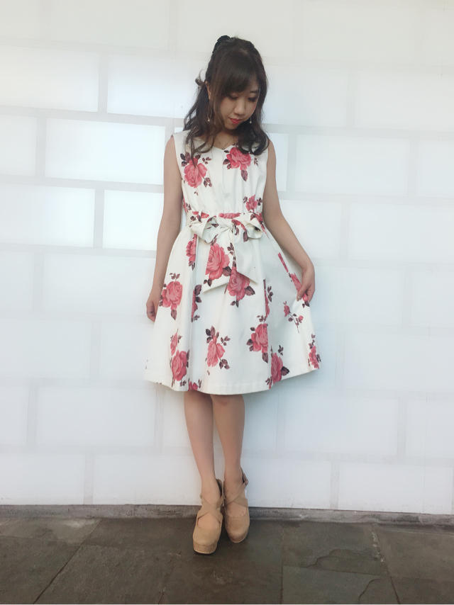 花柄ワンピース♡