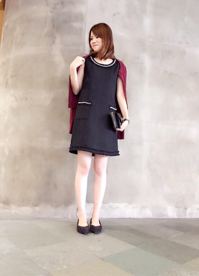 フリンジツイードワンピース♡