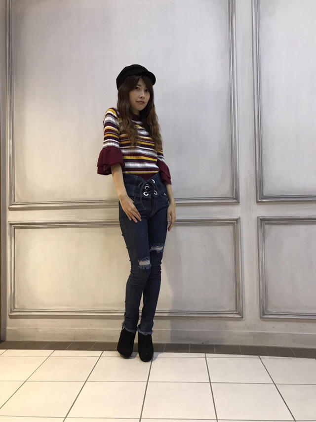 重ねボリューム袖ニット♡