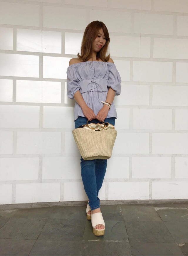 コルセットデザインブラウス♡