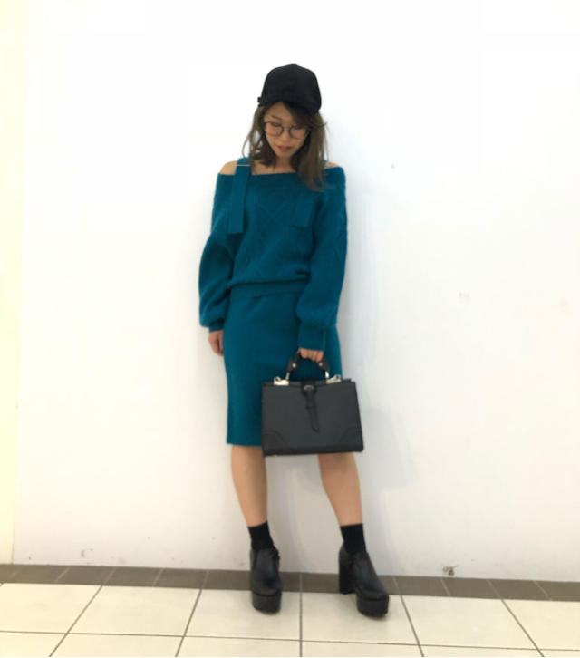 肩ベルトオフショル♡今年初イルミネーション♡