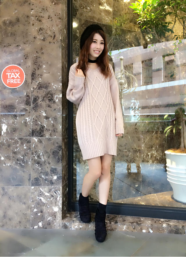 ♡スピンドルケーブルニット♡大人気♡kuma