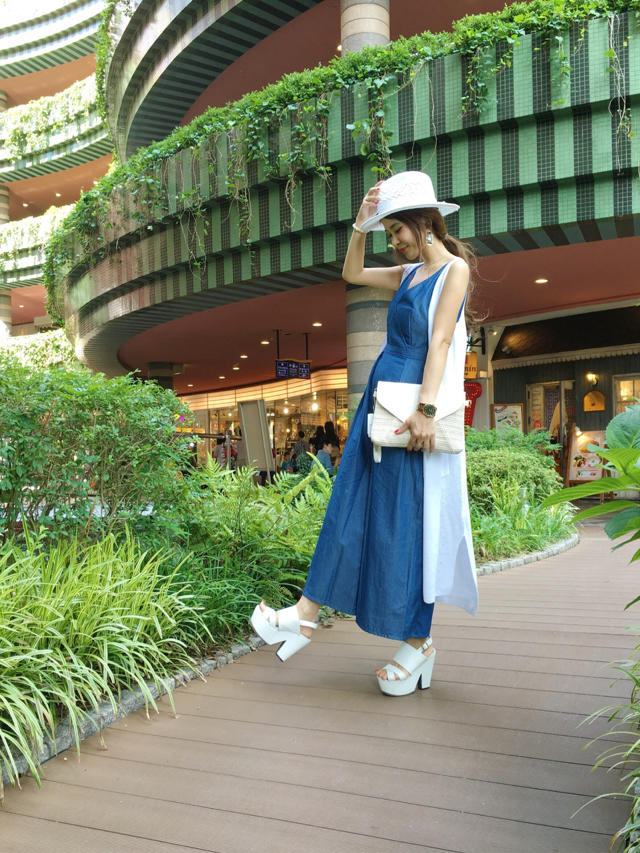 デニムロンパース♡なべチーフ♡オフショット