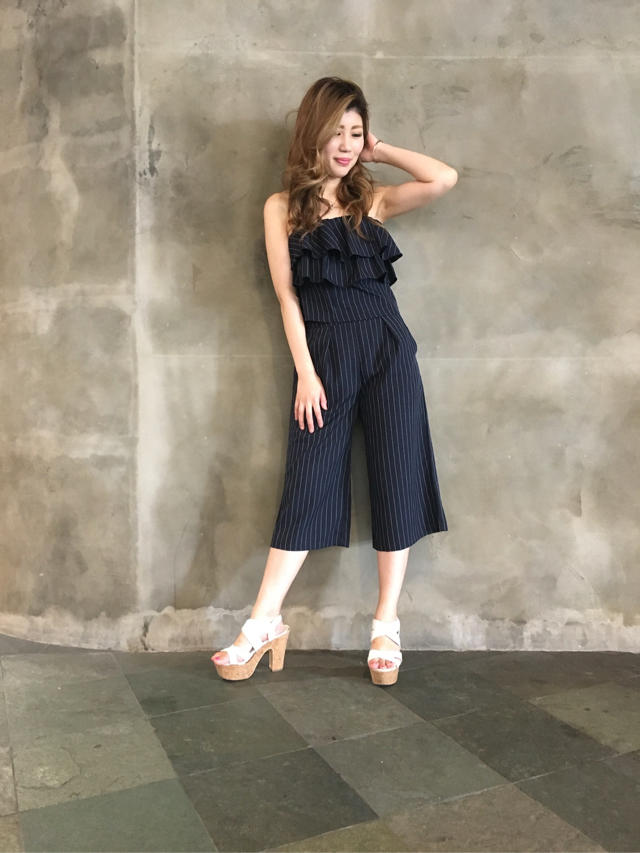 再入荷♡ストライプフリルベアセットアップ♡みきてぃー