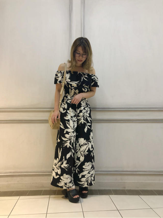 花柄オールインワン♡